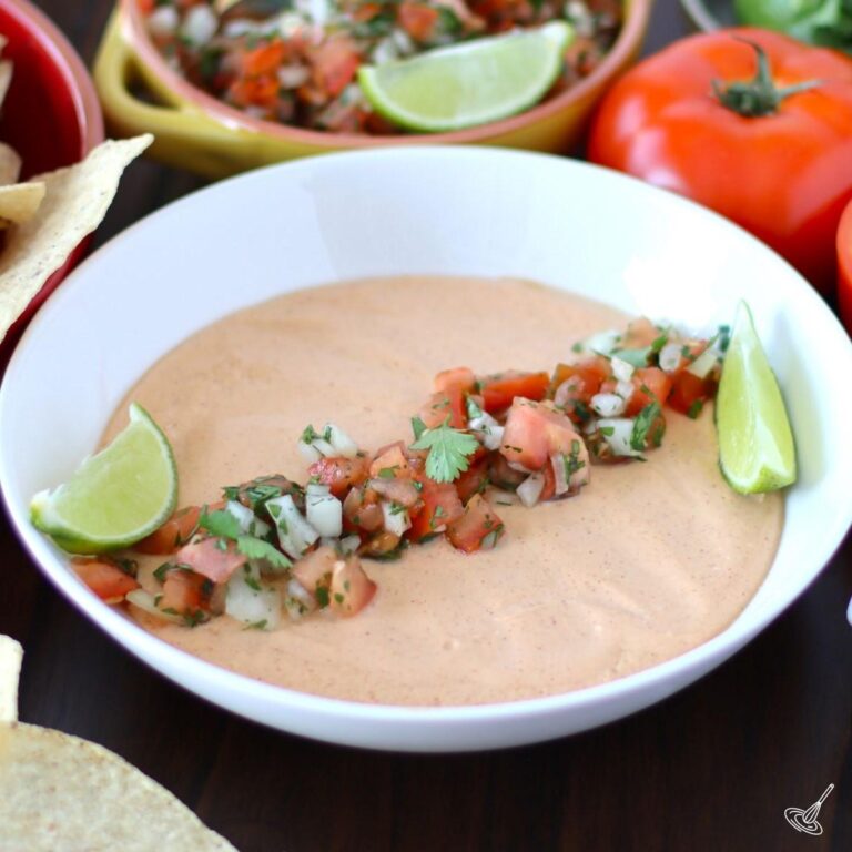 Cottage Cheese Queso in a large bowl.