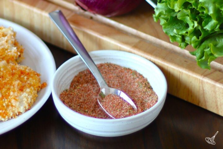 A Cajun Spice blend in a small bowl. 