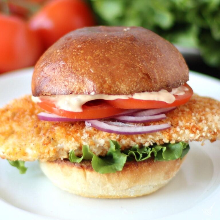 Crispy Cajun Chicken Sandwich on a plate.