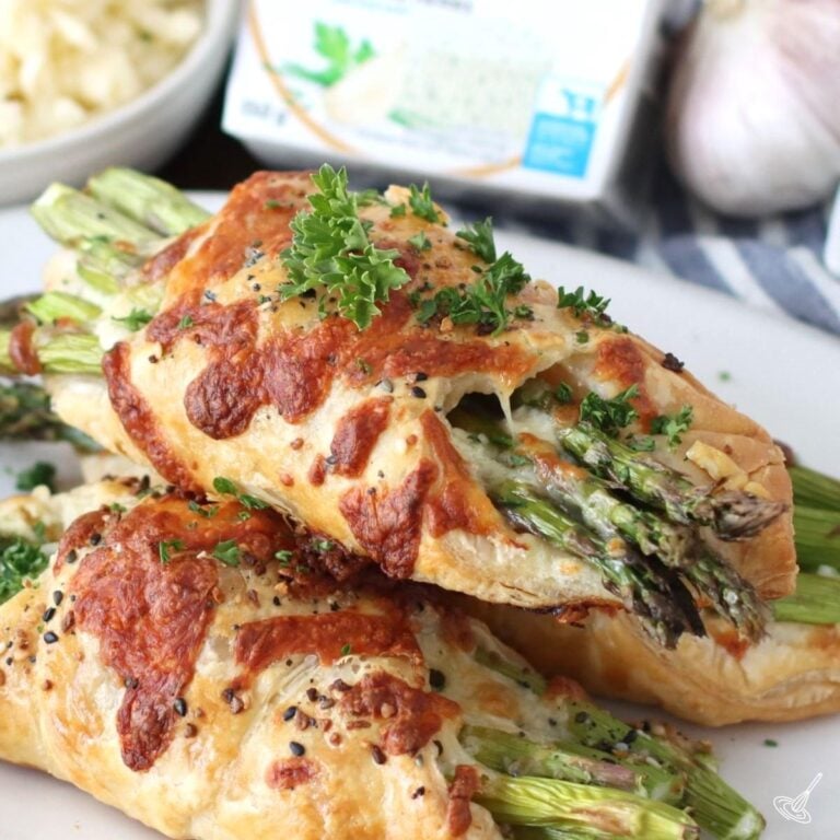 Alfredo Asparagus Bundles