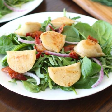 Pierogi Salad on a plate.