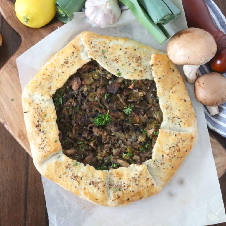 Leek Mushroom Galette