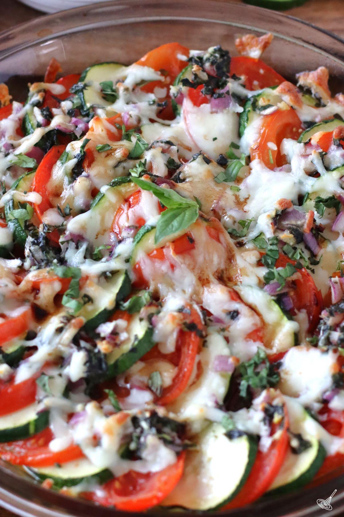 Caprese Zucchini Casserole