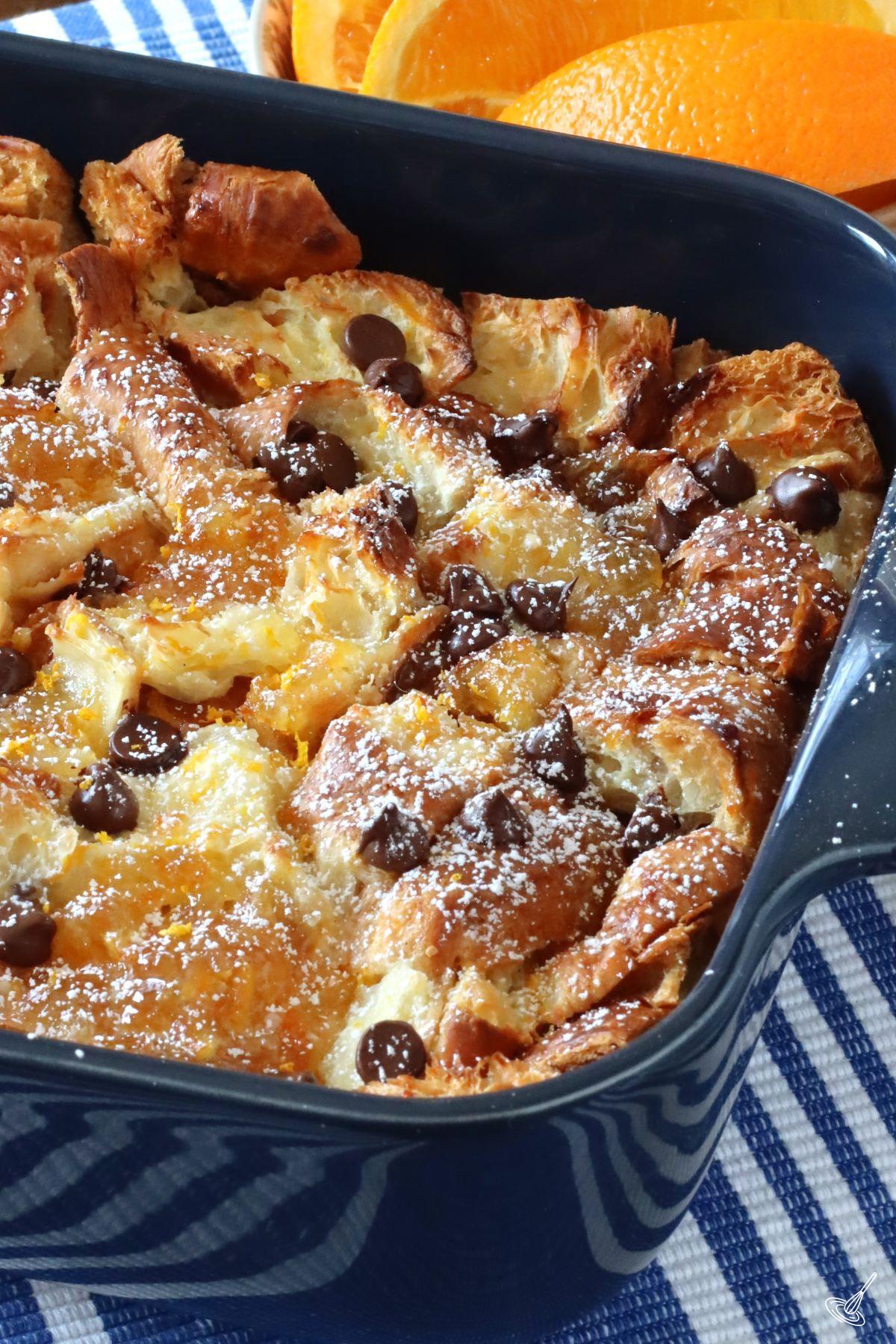 Orange Croissant Breakfast Bake 