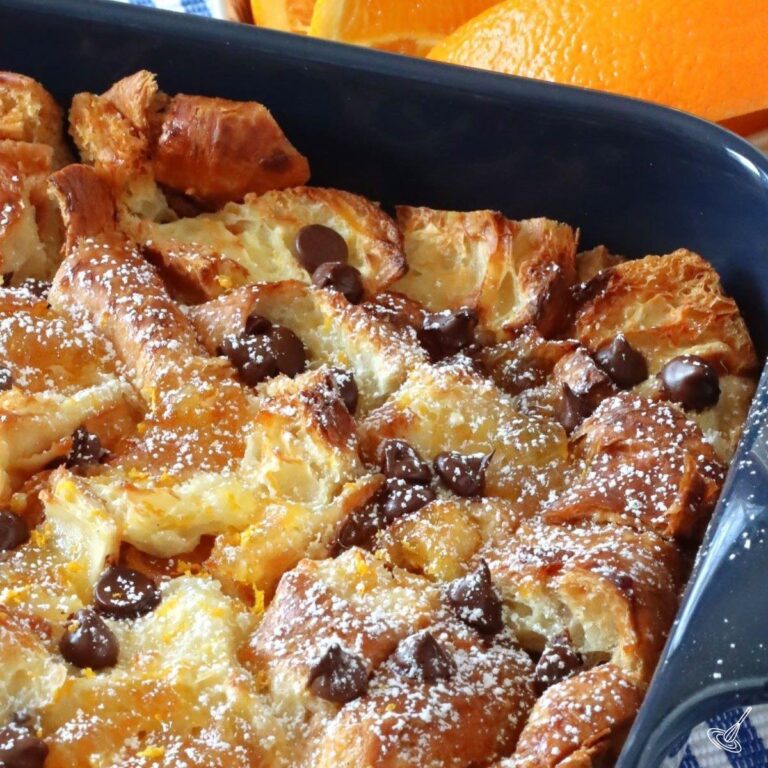 Orange Croissant Breakfast Bake