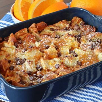 Orange Croissant Breakfast Bake