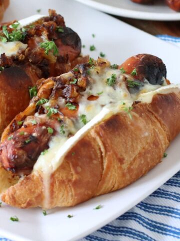 French Onion Hot Dog