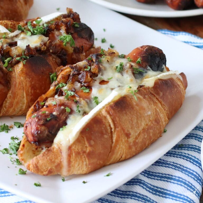 French Onion Hot Dog