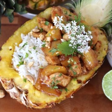 Chicken Teriyaki Pineapple Bowl