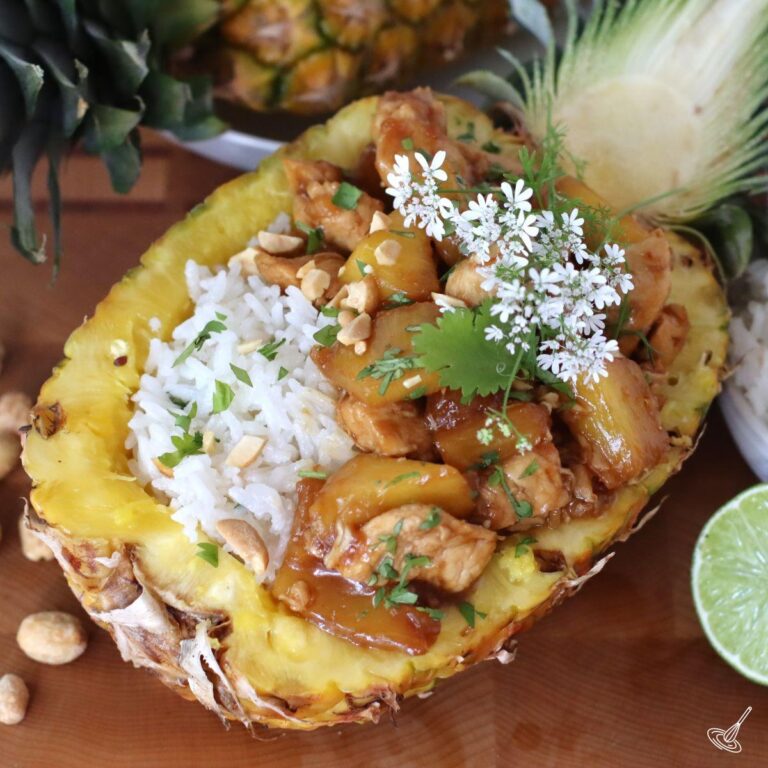 Chicken Teriyaki Pineapple Bowl
