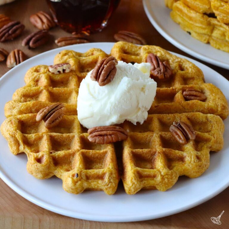 Pumpkin Pecan Waffles