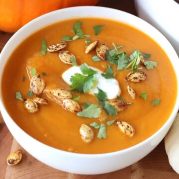 Pumpkin Tomato Soup Bowl