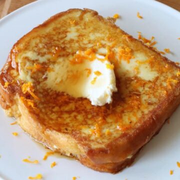 Marmalade stuffed brioche french toast recipe.