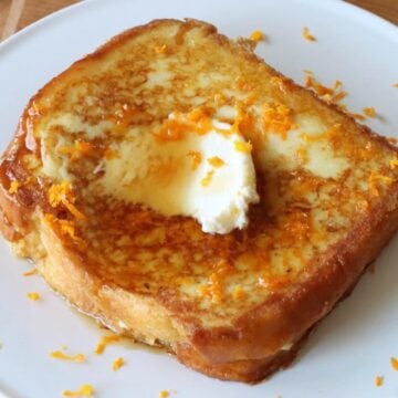 Marmalade stuffed brioche french toast recipe.