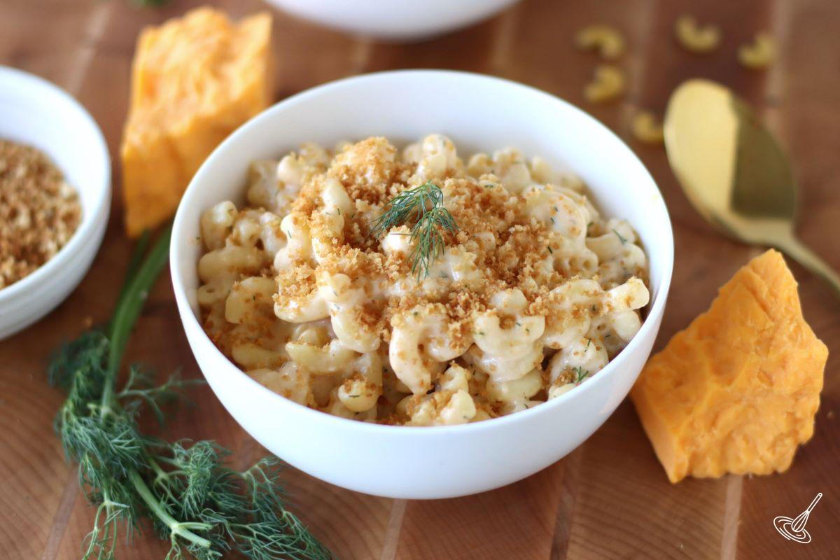 Protein Mac and Cheese in a bowl.