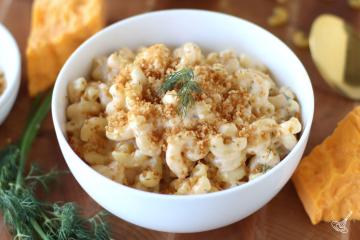 Protein Mac and Cheese in a bowl.