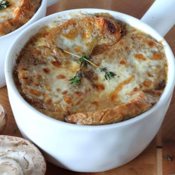 French Onion Soup with Mushrooms