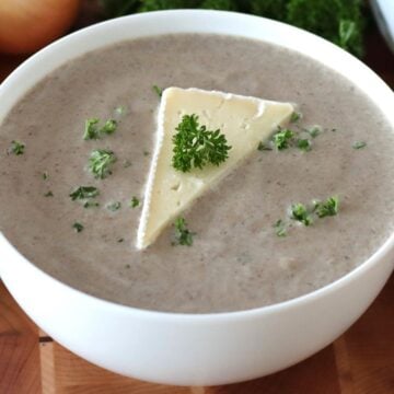 Mushroom and Brie Soup