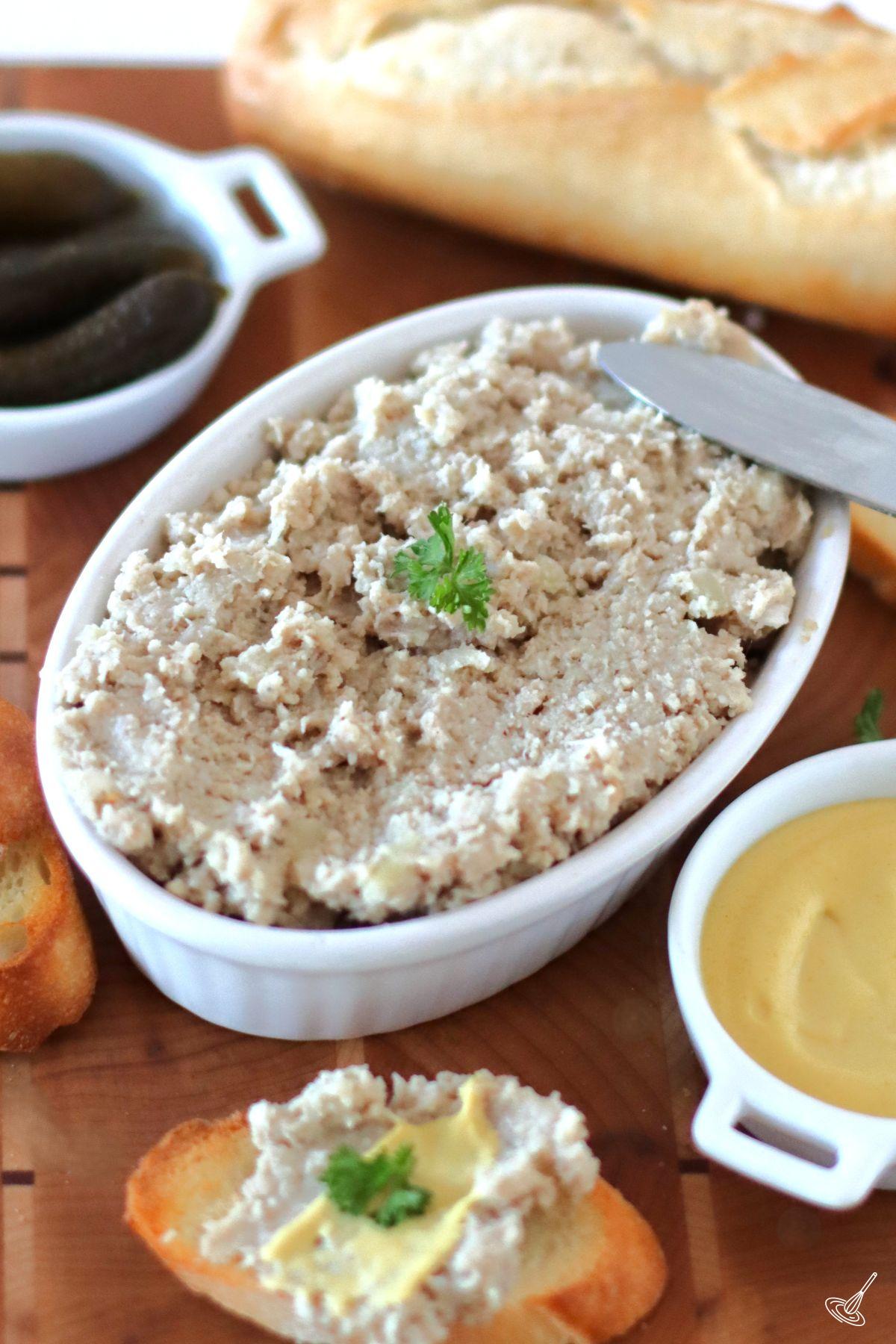 A dish or Cretons Recipe.