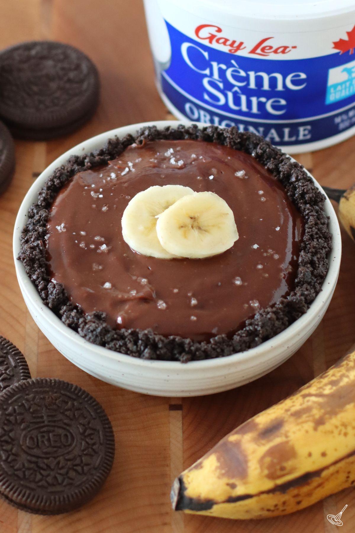 Banana Chocolate Tart 