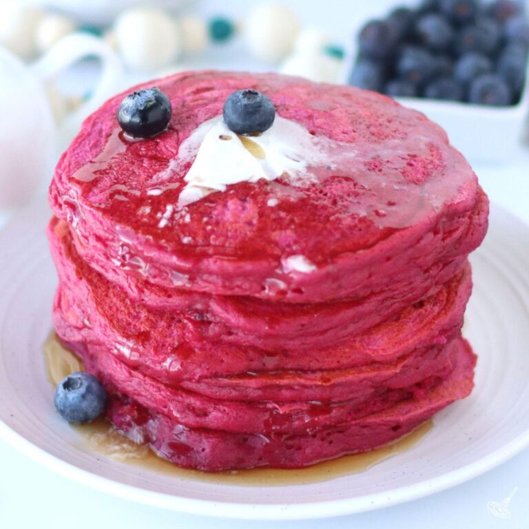 Pink Beet Pancakes
