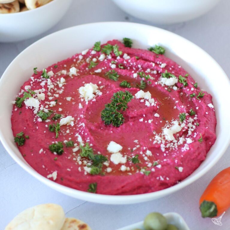 Lemon Beet Hummus