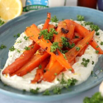 Roasted Carrots with whipped feta