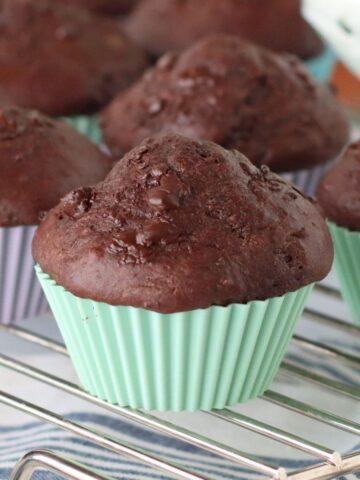 Chocolate Cottage Cheese Muffins