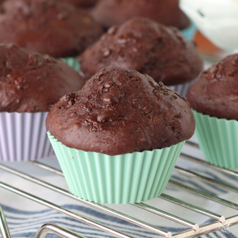 Chocolate Cottage Cheese Muffins
