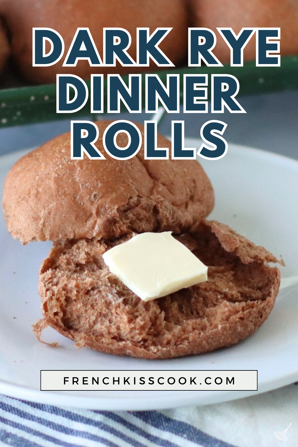 Rustic Rye Roll Rye Dinner Rolls - French Kiss Cook
