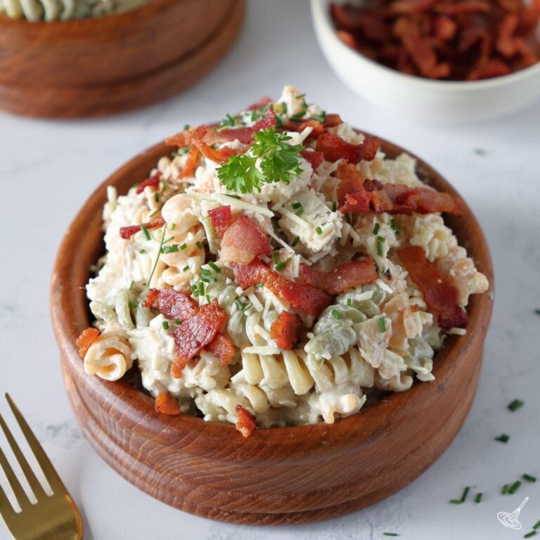 Chicken Caesar Pasta Salad Without Lettuce