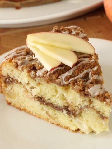 Apple Coffee Cake on a plate.