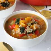 Golden Harvest Soup in a bowl.