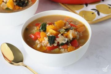 Golden Harvest Soup in a bowl.