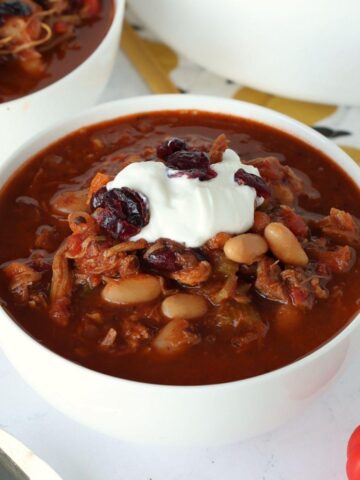 Turkey Cranberry Chili