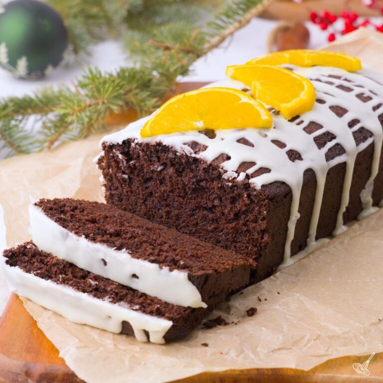 Sliced Chocolate Orange Loaf.