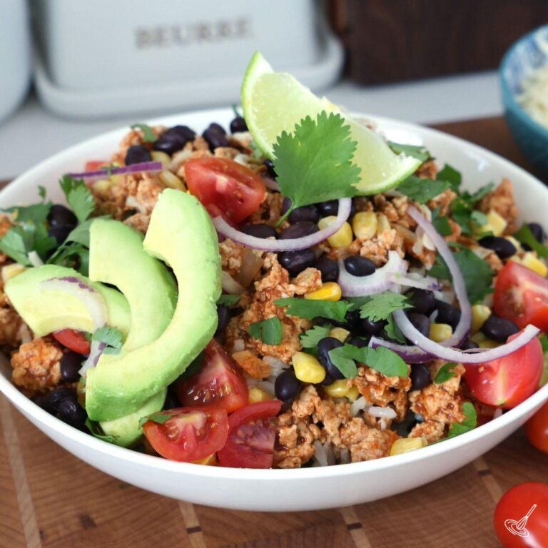 Chicken enchilada bowls