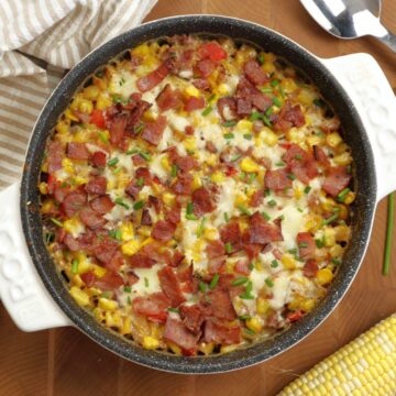 Turkey Bacon Creamed Corn Casserole