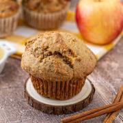 Apple Sauce Muffin on a the table.