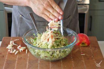 Add the salad ingredients to a large bowl