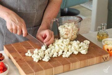 chop cauliflower